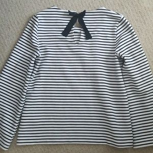 Banana Republic Stripe Bell Knit Tie top